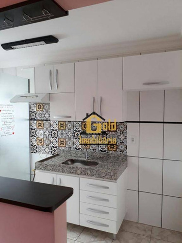 Apartamento Com 2 Dormitórios Para Alugar, 47 M² Por R$ 900/mês - Parque Industrial Lagoinga - Ribeirão Preto/sp - Ap0804