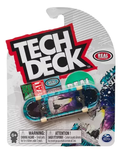 Skate De Dedo Profissional Tech Deck + Adesivos