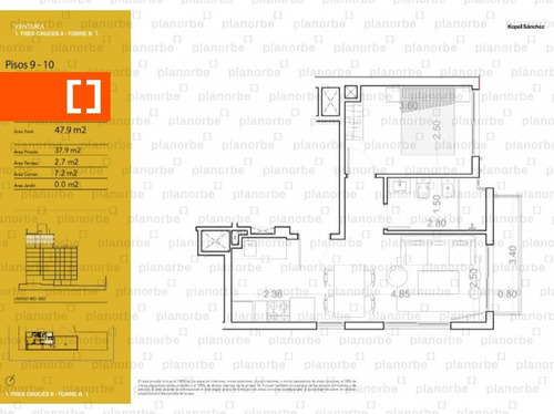 Venta De Apartamento Obra Construcción 1 Dormitorio En La Blanqueada, Ventura Tres Cruces Ii B Unidad 1002
