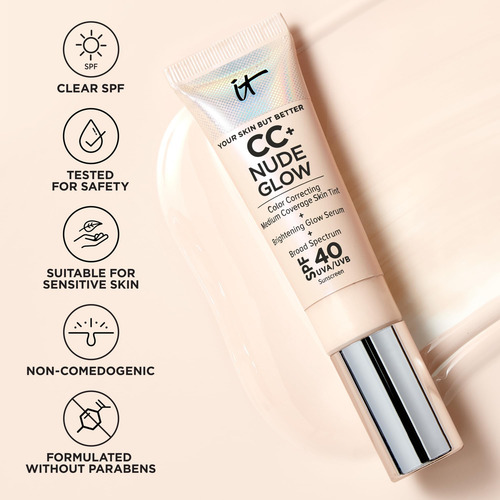 Foundation It Cosmetics Cc+ Nude Glow, Spf 40, 30 Ml, Color