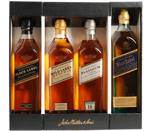 Whisky Johnnie Walker Collection Pack 4 X 200ml - Estuche