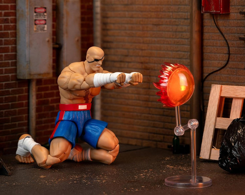 Figura Sagat Street Fighter2 Jada Toys Deluxe