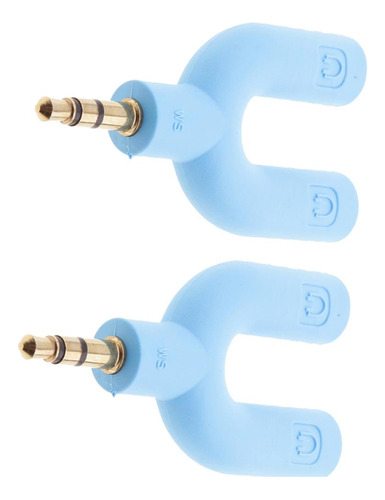 Cable Divisor De Sonido Azul Adaptador Para Auriculares 1