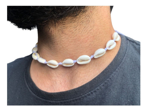 Pulseira Tornozeleira Chocker Búzios Concha Thassia Noronha Diâmetro 40 Cm