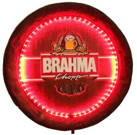 Tampa De Barril Iluminado 40cm Brahma Chopp E4