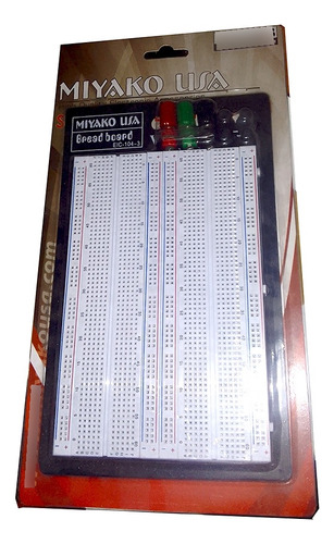 Protoboard Doble 1660 Puntos - Placa De Pruebas Electrónica