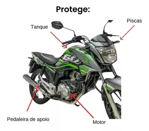 Protetor Stunt Race Titan 160 Fan 160 Street Cage Azul