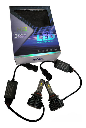 Ampolletas 9006 Turbo Led Csp 70w Real 7600lm Can Bus 12-24v