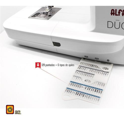 Máquina De Coser Y Bordadora Doméstica 2 En 1 - Alfa Dúo