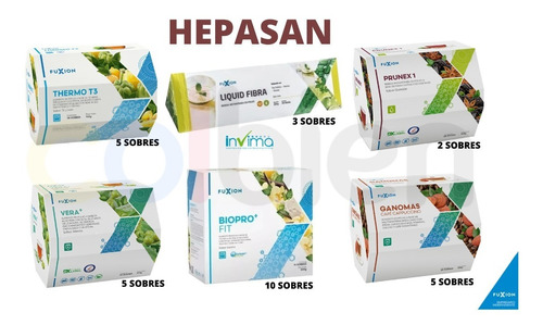 Hepasan Fuxion Detox Limpieza Higado Graso Salud Hepatica