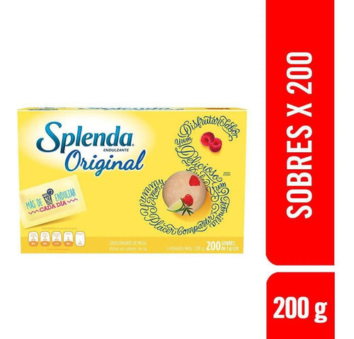 Endulzante Splenda X200 Sobres - g a $44770