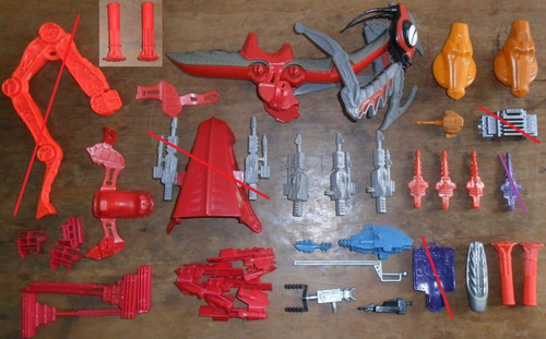 He Man Vintage Motu 80 Accesorios Vehiculo Naves Bestias
