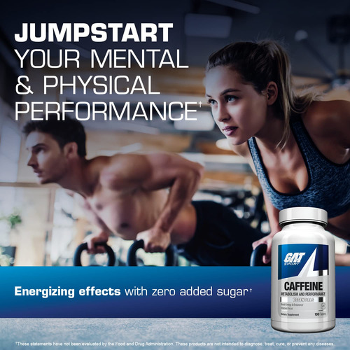 Suplemento Gat Sport Essentials Cafeína 200 Mg 100 Comprimid