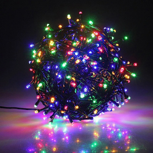 Imagen 4 de 7 de Guirnalda Metros Navidad 400 Led Con Enchufe A 220v