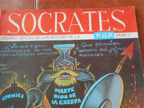 Revista Socrates Pup #1 Portada Chango Cabral 1968 Antigua (Usado)