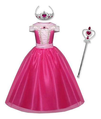 Disfraz Niñas Aurora Princesa + Accesorios 