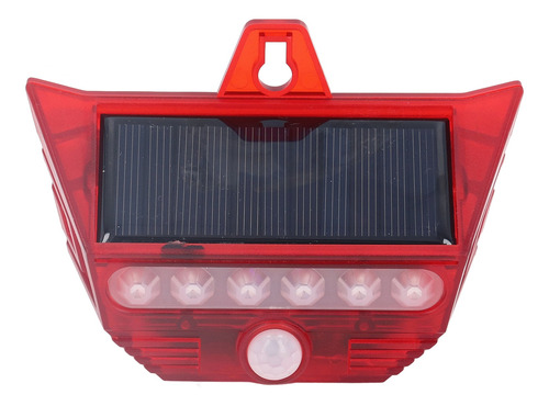 Lámpara De Alarma Solar, 4 Modos, Sensor De Movimiento Con C