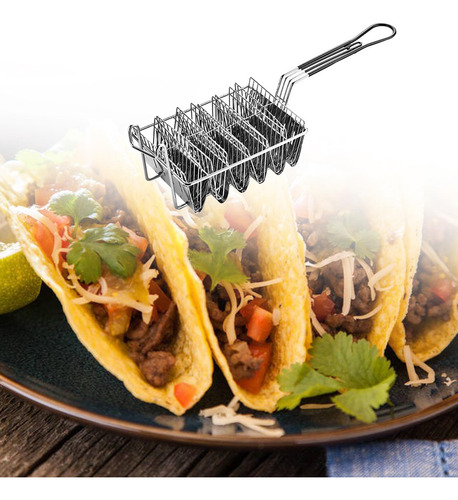 Taco Shell Deep Fryer Cocina 6 Conchas En Forma De V. Medio