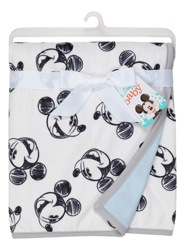 Manta Para Bebé Lambs & Ivy Disney Mickey Mouse Azul/blanco