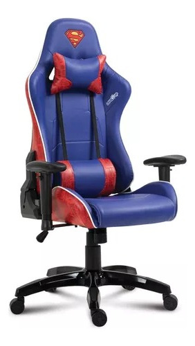 Level Up Superman Metropolis Dc Silla Gamer Lumbar Cervical