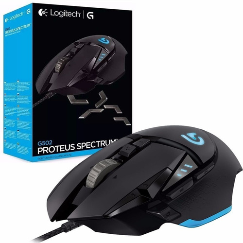 Mouse Logitech G502 Proteus Spectrum Rgb 12000dpi 11 Botões