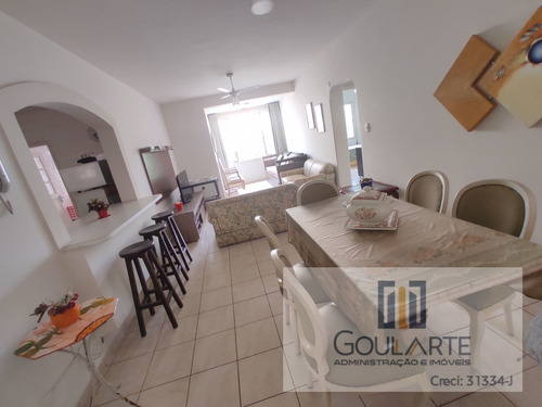 Imagem 1 de 30 de Apartamento Com 2 Dormitórios + Dormitório De Serviço À Apenas 300 Metros Do Mar Na Pitangueiras - Guarujá - 3341