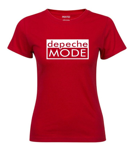 Polera Mujer Estampada Depeche Mode