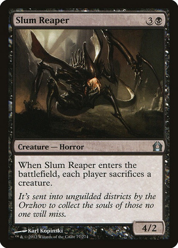 Carta Magic Slum Reaper Return To Ravnica Mtg