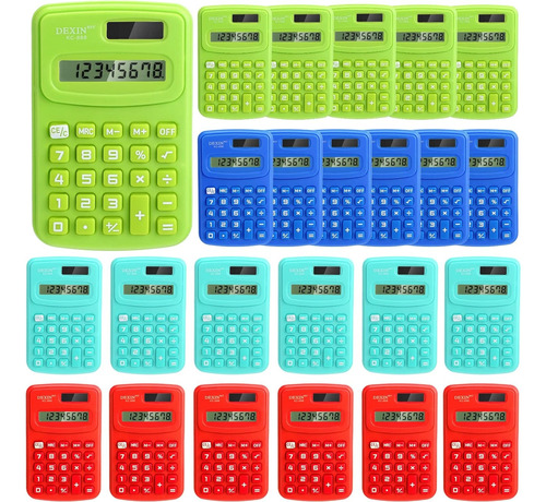 Mini Calculadora Colores Lisos De Bolsillo Karuida 