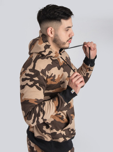 Imagen 8 de 8 de Buzo Canguro Capucha Hombre Slim Fit Hoodie Camperas A24
