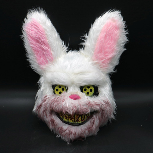 Máscara De Conejo De Peluche Para Halloween