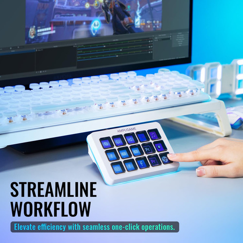 Controlador De Transmisión Ampligame Fifine Gaming D6 Con 15