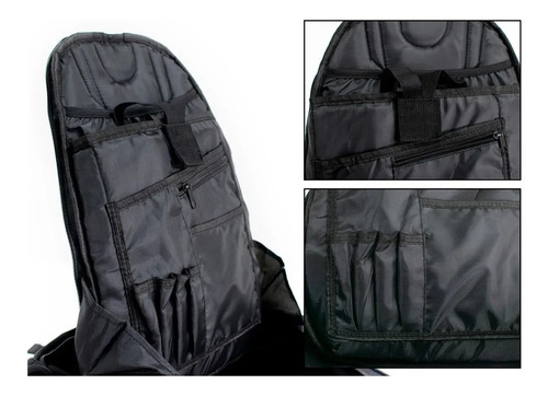 Imagen 9 de 10 de Mochila Moto Semi Rigida Turismo Samurai 32/49 Lts Cuotas