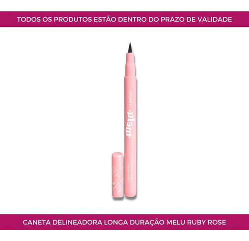 Delineador de ojos Melu Ruby Rose, impermeable y duradero, color negro con efecto mate
