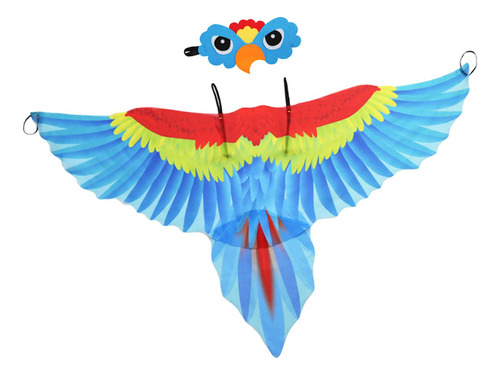 Conjunto De Disfraz De Pájaro Para Niños, Capa De De Azul
