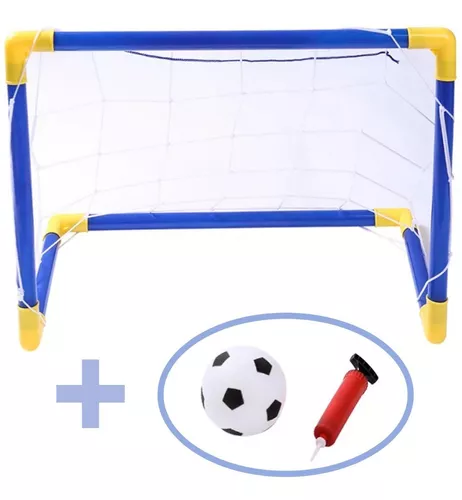 Mini Gol Trave 2 em 1 Jogo de Futebol Brinquedo Infantil Bola Esporte