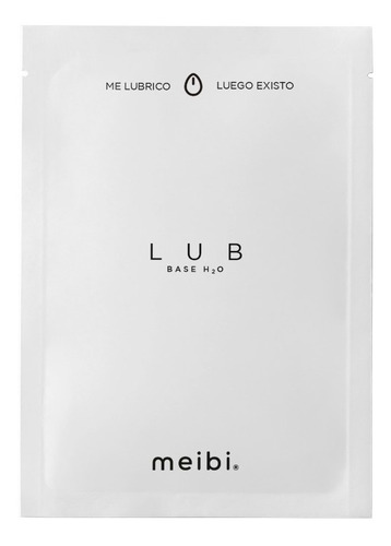 Lubricante Individual 12 Pack Sachettes Meibi Base Agua Sabor Sin sabor