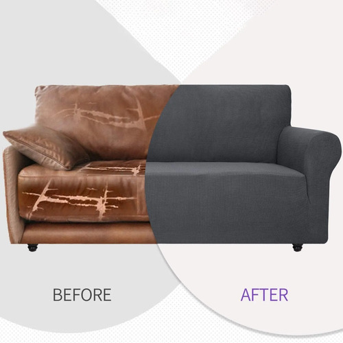 Imagen 4 de 10 de Funda Sofá 2 Cuerpos Cubre Sillón Elastica Tela Reforzada Gi