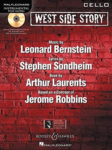 West Side Story For Cello Instrumental Playalong Bookonline 