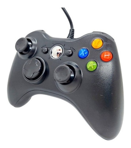 Joystick Seisa Njx-301 Negro Para Xbox 360 Con Cable