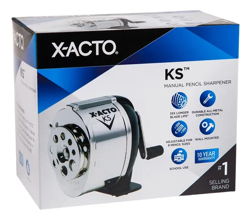Sacapuntas X-acto Ks Manual Con Doble Cortador Y Soporte