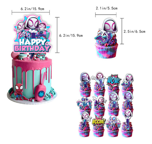 Globos De Cumpleaños Decoración Spider Gwen Fiesta Temática