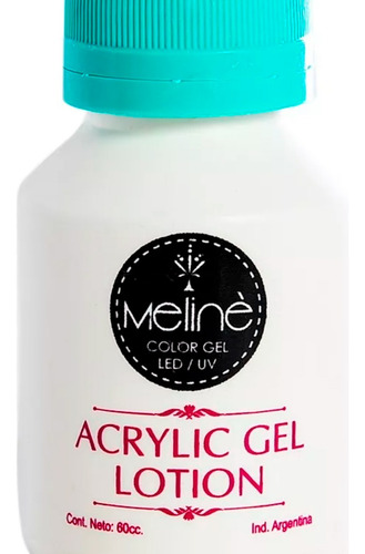Meliné Acrylic Gel Lotion Construcción Uñas Esculpidas 60cc