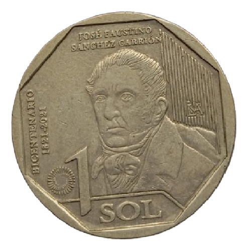 Moneda De 1 Sol - José Faustino Sánchez Carrión - Perú 2022