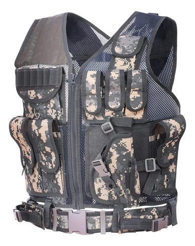 Chaleco Deportivo Lixada Chaleco Molle Ajustable Chaleco De 