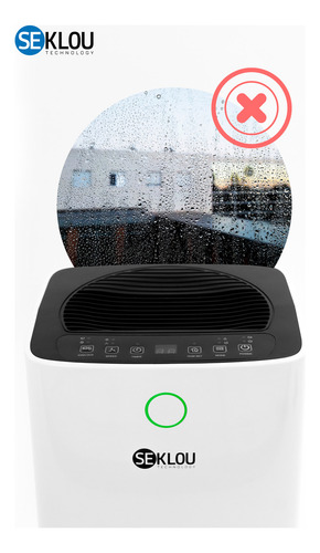 Potente Deshumidificador Seklou Compresor Extrae Humedad 35m Color Blanco
