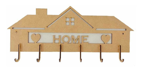 Porta Llaves Home Mdf 3 Mm