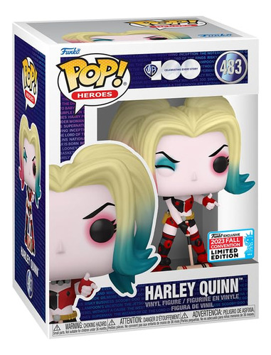 Pop! Heroes: Wb100 - Harley Quinn Winking (nycc  Exclusivo .