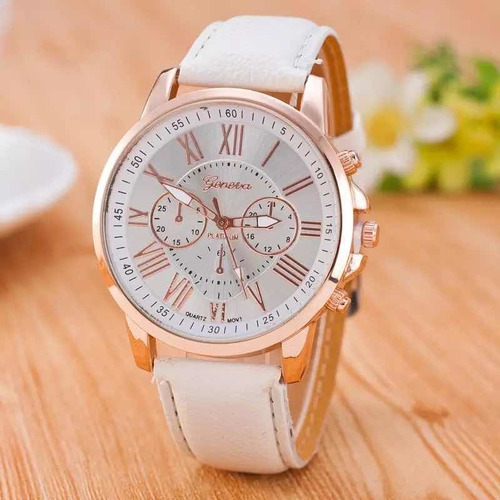 Reloj Geneva Mujer Blanco.