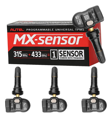 Kit 4 Sensores Programables Autel Tpms Mx-sensor 315-433 Mhz